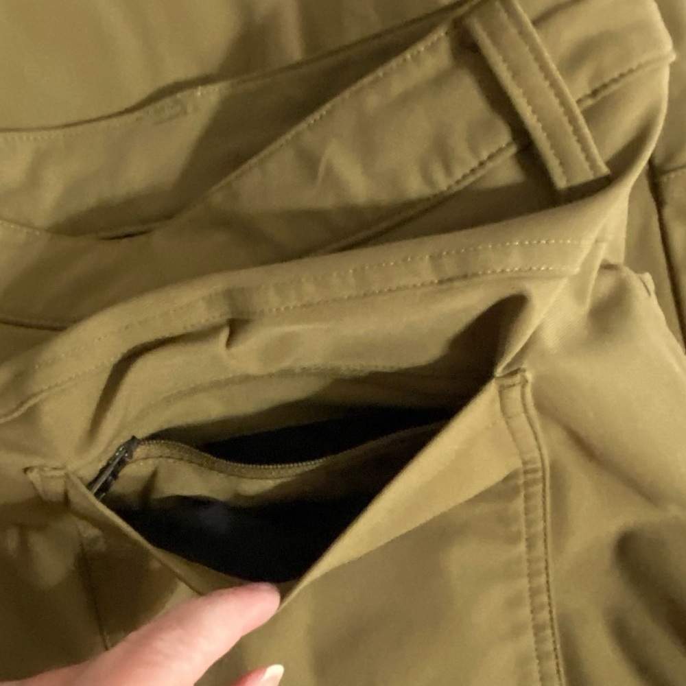 Lululemon ABC Classic-Fit 5 Pocket Pant 32L Warpstreme Brown Men’s Sz 38 Casual - Picture 14 of 15